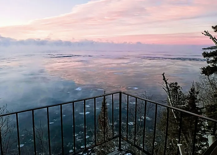 Cliff Dweller On Lake Superior