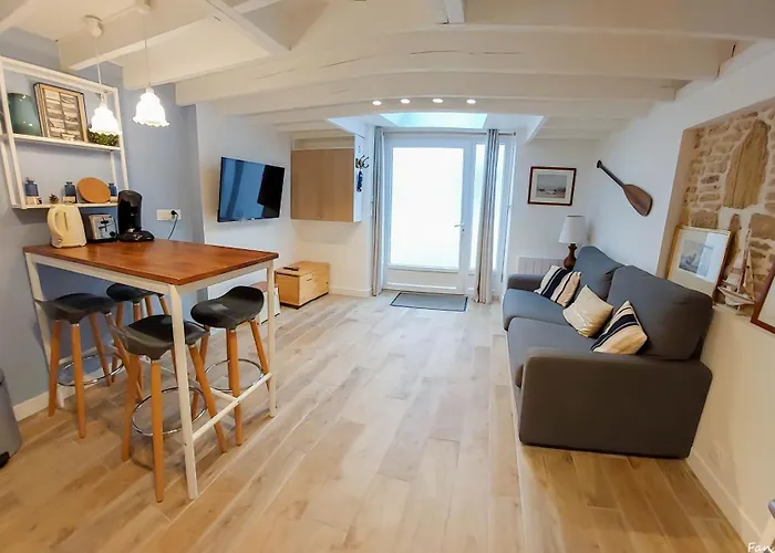 La Coquille Séjour en Duo Confort Maisonnette de bourg à Ouistreham - Situation idéale commerces&plage - Wifi et linge inclus