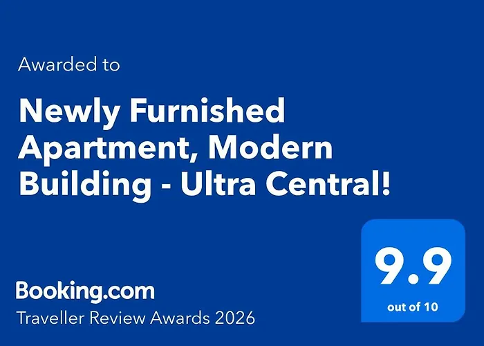 Newly Furnished Apartment, Ultra Central, "Booking Awards 2026!"