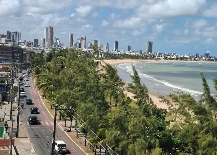 Flat à beira mar, charmoso e aconchegante