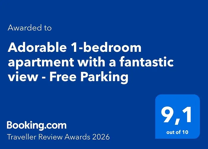 Adorable 1-Bedroom Apartment With A Fantastic View - Free Parking