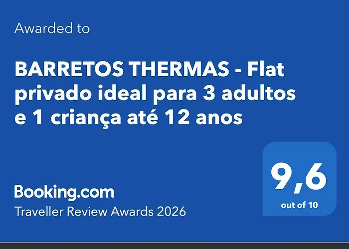 BARRETOS THERMAS - Flat privado ideal para 3 adultos e 1 criança até 12 anos