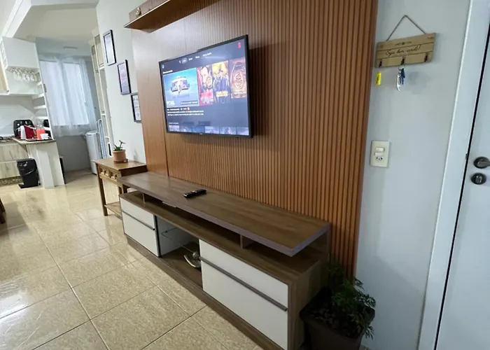 Praia De Palmas, apartamento 2 quartos, completo próximo a praia e todo comercio