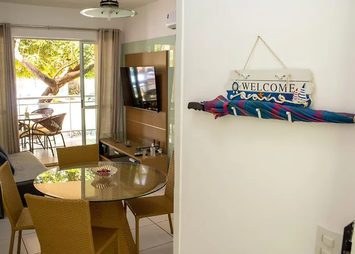 PALM BEACH Porto das Dunas, apartamento todo climatizado TÉRREO a 350 metros Beach Park