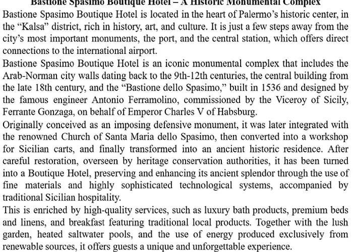 Bastione Spasimo Boutique Hotel
