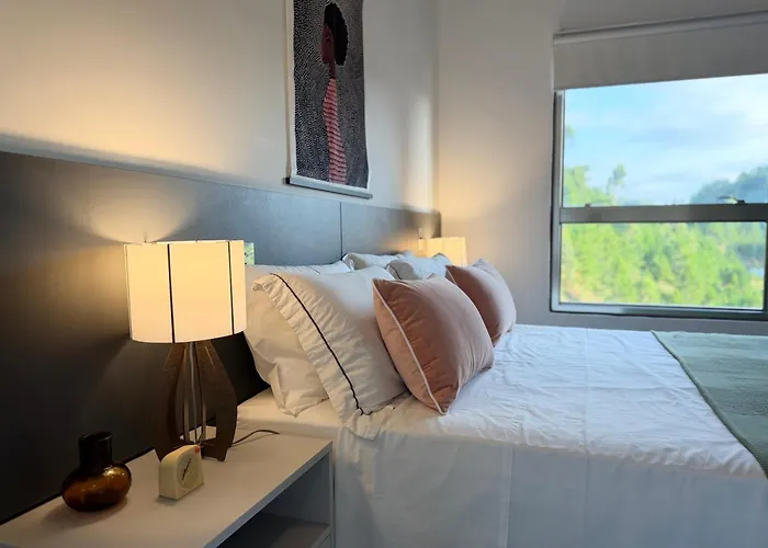 Apartamento moderno no MaxHaus Praia Brava, Piscinas, Playground e Academia