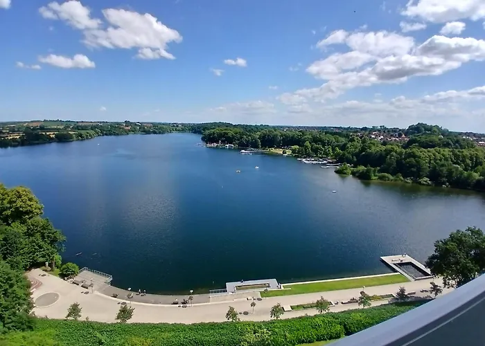 Ferienwohnung mit Traum Seeblick am Kurpark in Bad Segeberg