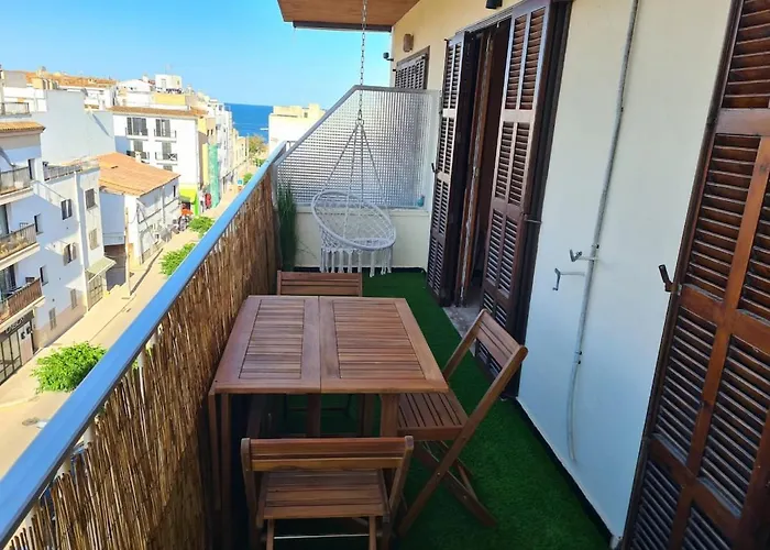 Piso Del Sol - Appartement Familial Vue Mer - Plage 150 M, Commerces Et Bus Aeroport