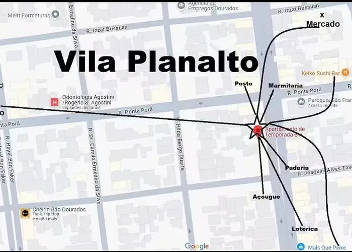 Apto charmoso na V Planalto perto Shopping com 2 Quartos de Casal ArCond Wifi 500megas Home Office e Garagem em Dourados