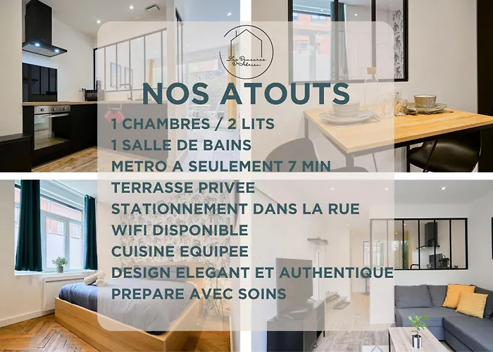 Le Chanzy - Terrasse, Metro 7 Min, Lille