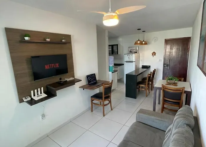 Varanda Gourmet - Diversão -Piscina - Netflix - Praia do Francês