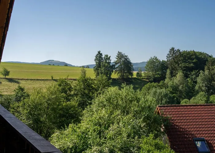 Blockbohlen HolzHaus mit Sauna, Outdoor Jacuzzi und BadeTeich