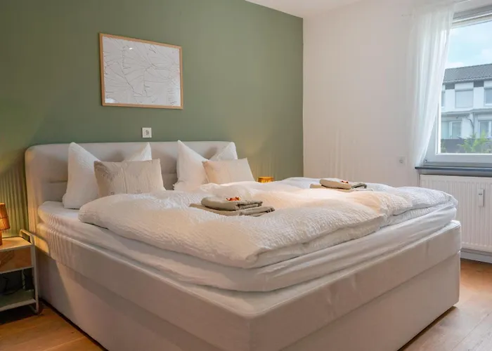 Gemütliches Design Appartment Wolfsburg, mit Terrasse Smart TV, HighSpeed WLAN, Nespresso Maschine