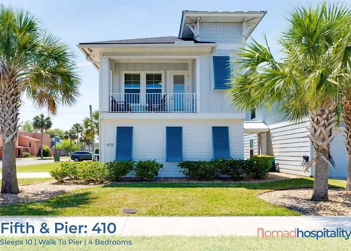 Be A Nomad - 4 Bedroom Jacksonville Beach - Sleeps 10 - Walk To The Pier
