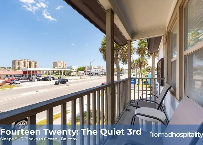 Be A Nomad - Walk To Beach - 3 Bedroom Sleeps 8 - Balcony - Jacksonville Beach