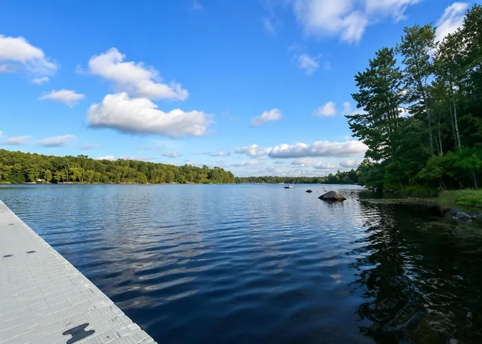 Pocono Retreat Family Home With Hot Tub Deck Sunroom Outdoor Pool Big Bass Lake Larsen Lake Gouldsboro Clifton Township