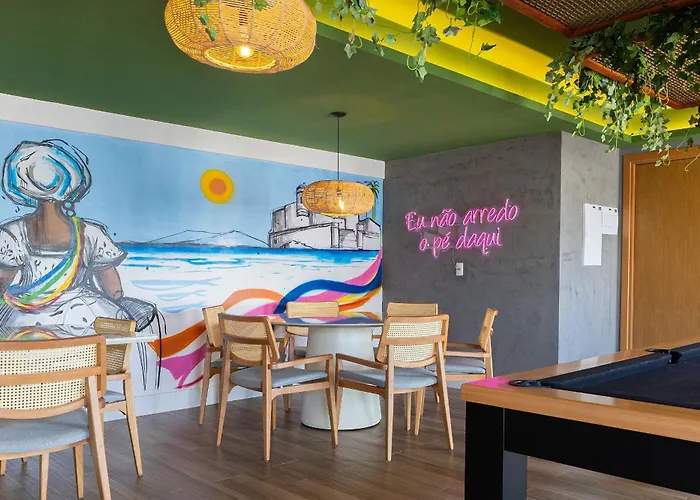 Porto Privilege Housi - 400m da Praia, Barra, Circuito do Carnaval, Piscina no Rooftop, Academia, Coworking e Minimarket by Carpediem