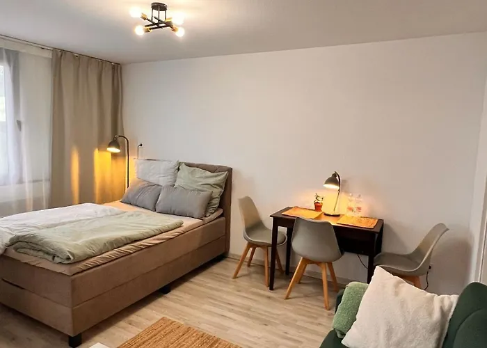 Centrally Located 1 Room Apartment In Ulm With Ulmer Muenster View