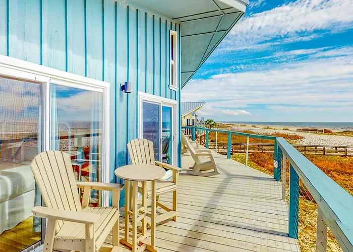 Gulf-Front Home With Wifi Private Beach Boardwalk & Views - Dog-Friendly