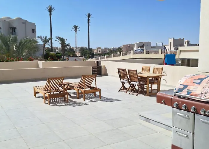 El Gouna, Modern 1Br Fanadir Marina Terrace, Wifi, Parking Walk To Restaurants