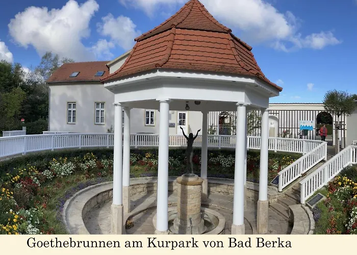 Ferienwohnung Auszeit am Kurpark Bad Berka - laue Sommerabende genießen! # Balkon # ruhige Lage # gratis Parkplatz&WLAN # Nähe Weimar, Erfurt # Weimarer Land