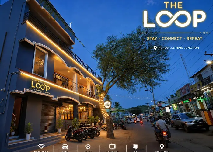 The Loop Auroville - High-Speed Wifi & Free Parking, Near Auroville Bakery & Tanto Pizzeria, 5-Minute Drive To Ecr & Auroville Beach
