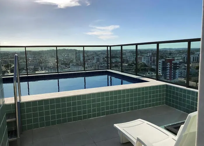Flat Aconchego Olinda - Vista e Piscina