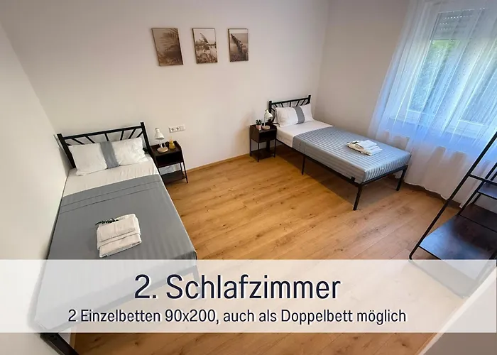 ELODI-Living Apartment Fellbach, 3 Zimmer, top für Familien und Geschäftsreisen, super ausgestattet mit PKW Stellplatz