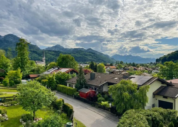 Ferienwohnung mit Balkon und Hochfellnblick