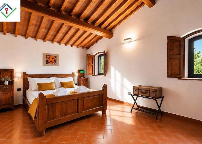 La Casina - Villa Toscana Con Piscina Privata E Vista Panoramica - Idromassaggio, Sauna, Palestra, Parcheggio Privato Interno, Privacy