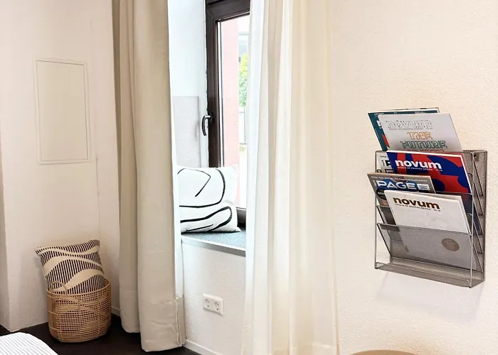 Modernes City Apartment Hockenheim Zentrum nahe Hockenheimring mit 2 Betten, WLAN&Kitchenette