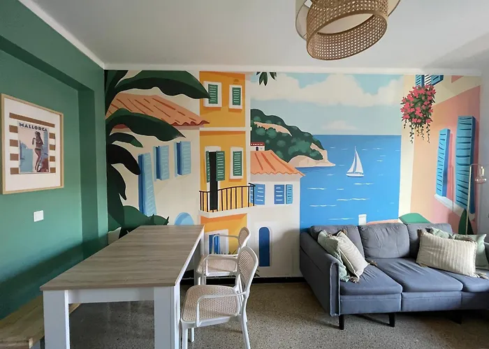 Piso Del Sol - Appartement Familial Vue Mer - Plage 150 M, Commerces Et Bus Aeroport