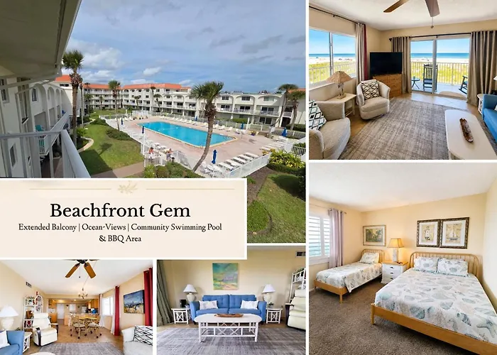 Beachfront Ocean-Views Condo, Balcony! Pool, Bbq