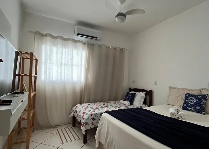 Casinha com ar condicionado à beira-mar