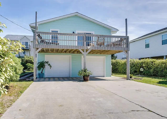 Charming Surf City Beach House - Walk To Ocean!