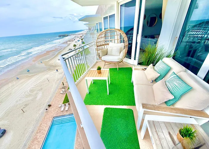 Penthouse Beach Oasis 704 Lovely Daytona Ocean Front Incredible Ocean View