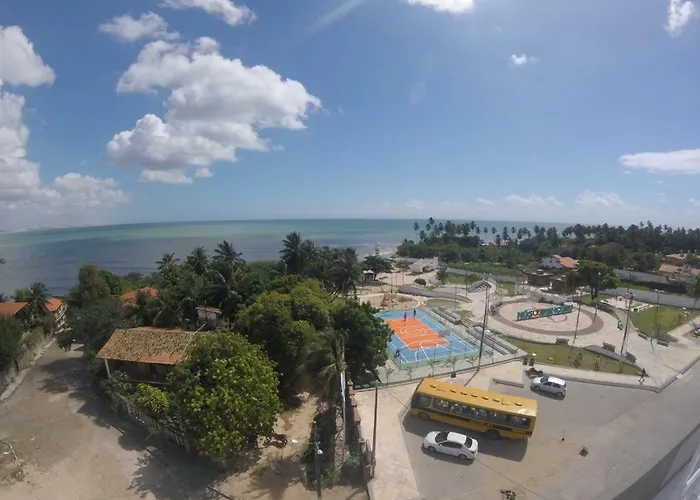 Flat com Varanda e Vista Mar